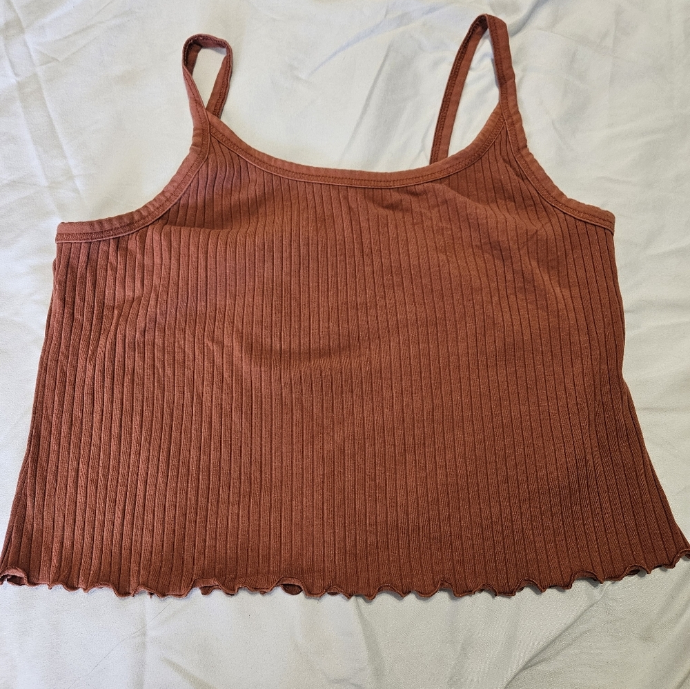 Women's Old Navy Lettuce Trim Cropped Tank